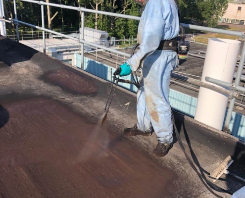 Liquid rubber dak renovatie